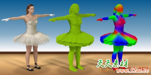 Blender蒙皮插件 Voxel Heat Diffuse Skinning 3.0 For Blender 2.79+-天天素材网