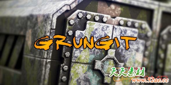 污迹划痕贴图材质插件 Grungit v1.8.3 for Blender 2.8+-天天素材网