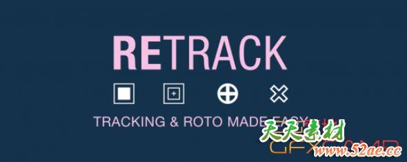 AE多功能视频跟踪修复脚本 Aescripts ReTrack V1.03 + 使用教程-天天素材网