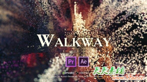 PR预设-复古回忆相册视频片头 Vintage Film Titles – Walkway-天天素材网