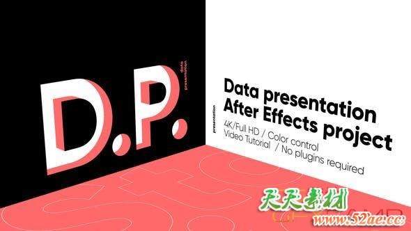 AE模板-创意信息数据展示动画 Info Presentation – Data Presentation-天天素材网