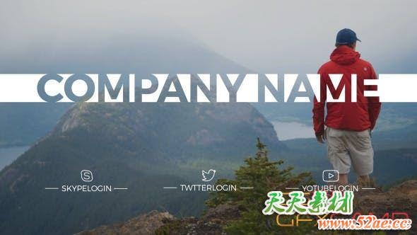 AE模板-简洁视频图片文字开场片头 Clean Opener – Simple Opener-天天素材网