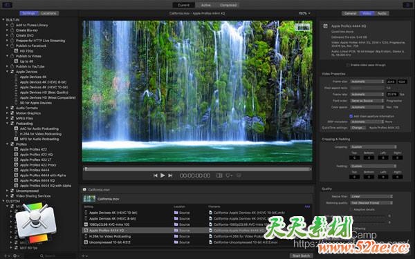 Apple Compressor v4.4.7 中文/英文/多语言破解版-天天素材网