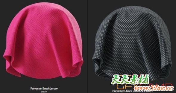 常用笔刷材质预设 Substance Source 15 – 30 SBSAR – Fabrics-天天素材网