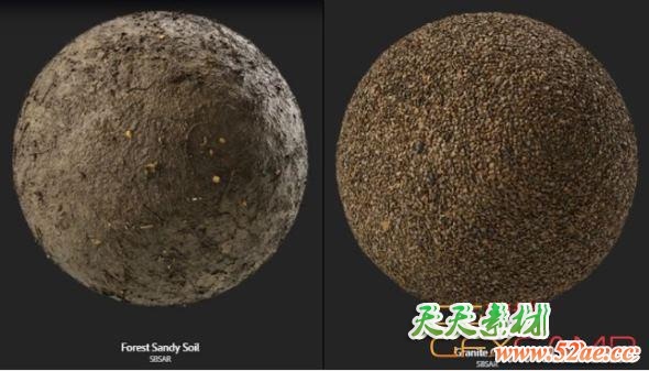 常用笔刷材质预设 Substance Source 19 – 46 Substances-天天素材网