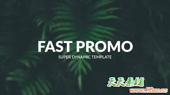 FCPX模板-动感快速幻灯片切换图文快节奏展示开场 Fast Promo-天天素材网