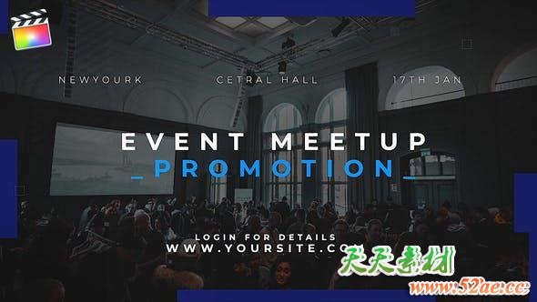 FCPX插件-公司企业商务图文展示介绍开场 Event Promo Meetup-天天素材网