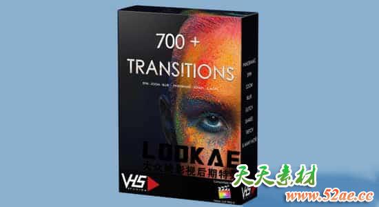 FCPX插件 700+扭曲旋转冲击图形切割抖动变形光效视频转场预设 VHS Studio-天天素材网