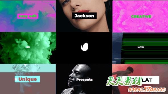 FCPX插件-33种信号干扰转场文字标题复古故障损坏特效 Glitch Modern Opener-天天素材网