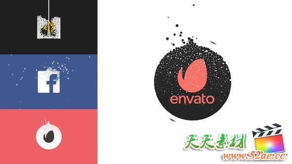 FCPX插件-优雅时尚粒子填充LOGO标志片头 Stylish Logo + 使用教程-天天素材网