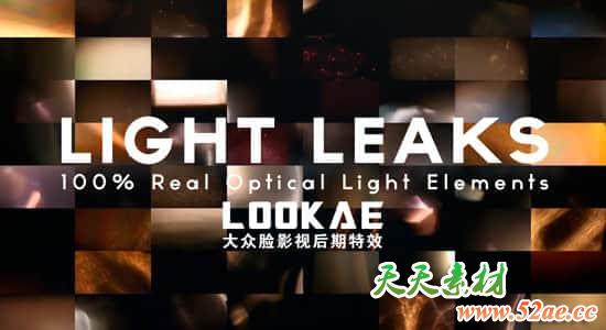 视频素材-180个漂亮真实的镜头光斑光效动画视频素材 Vegasaur -Light Leaks-天天素材网
