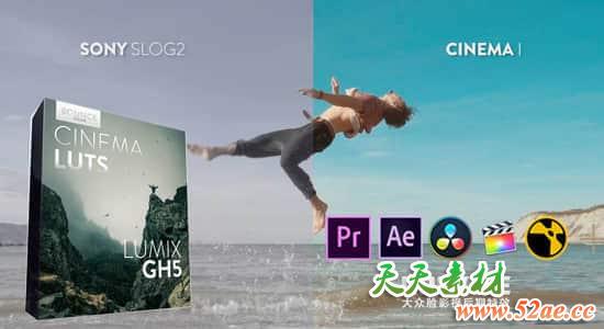 10组电影大片LUTS视频调色预设 Bounce Color CINEMATIC LUTs V-LOG（FCPX/PR/PS/AE/达芬奇/OFX）-天天素材网