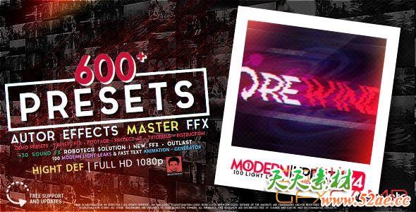 AE模板-600+视频特效调色文字动画预设 AUTHOR Effects Master FFX-天天素材网