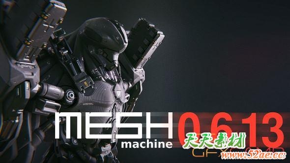 Blender倒角圆角插件破解版 MESHmachine 0.6.13 for Blender 2.79+-天天素材网