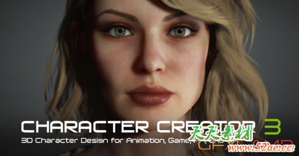三维游戏人物角色模型制作软件 Reallusion Character Creator 3.32.3312.1 Win破解版+预设包+插件-天天素材网