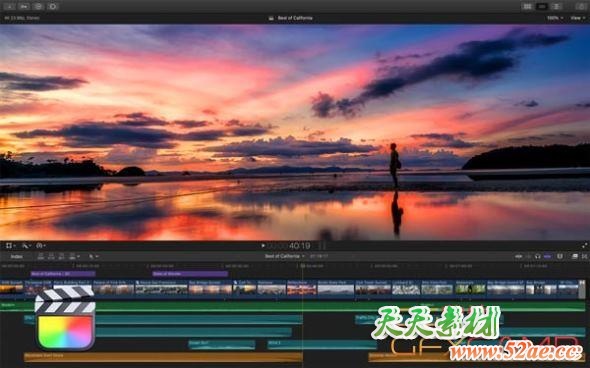 Apple Final Cut Pro X / FCPX v10.5.1 中文版/英文版/多语言破解版-天天素材网