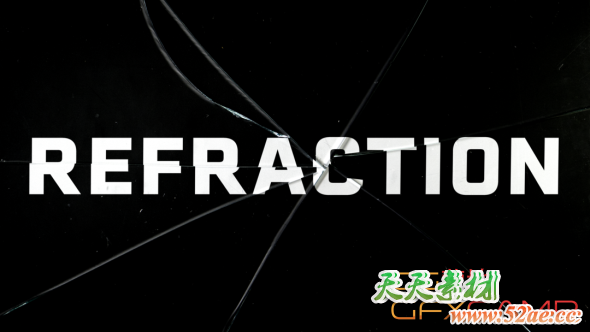 破碎玻璃遮罩图片素材 Willcecil – Refraction 4K-天天素材网