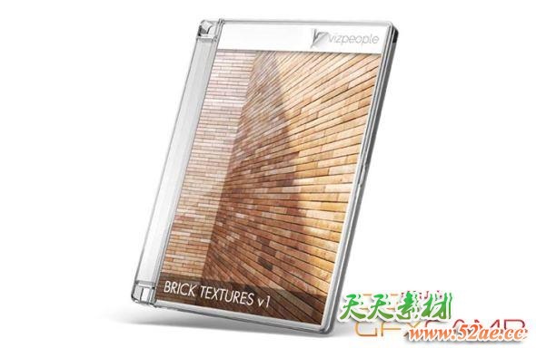 砖块墙面贴图材质 VizPeople – Brick Textures V1-天天素材网