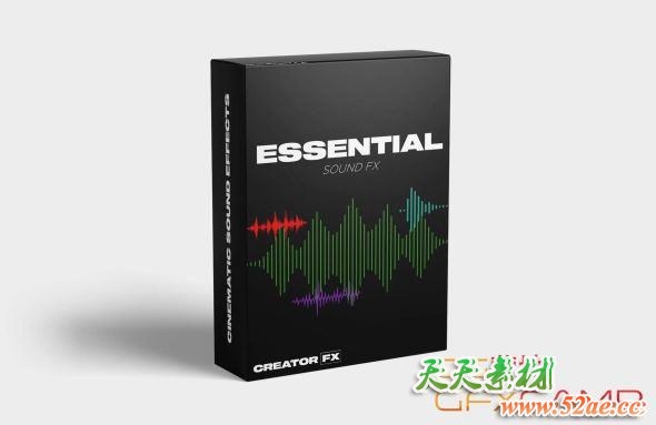 120+转场升高冲击慢动作短音效 Creator FX Essential Sound FX-天天素材网