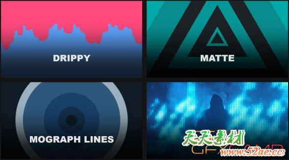 图形遮罩表情物体元素4K视频转场动画素材 ProductionCrate – Transitions-天天素材网