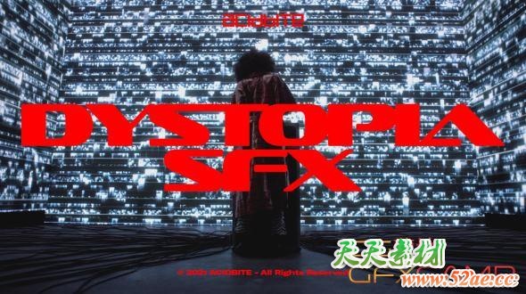 200组黑暗大气信号损坏打击升调音效 AcidBite – Dystopia SFX-天天素材网