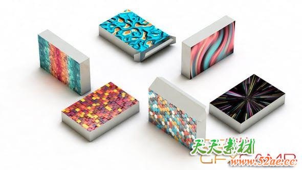 AE模板-6组抽象背景循环动画 Animated Background Six Pack-天天素材网