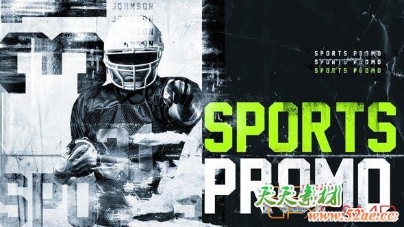 AE模板-体育视频栏目包装片头 Sport Promo-天天素材网