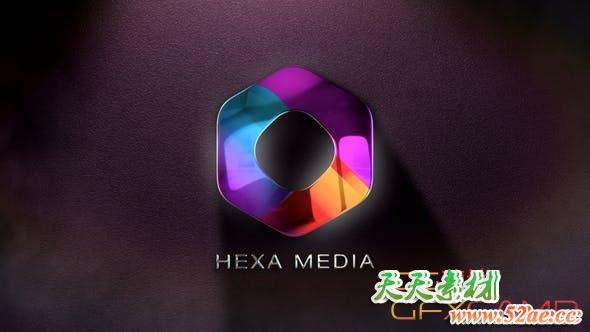 AE模板-大气聚焦Logo动画 Cinematic Focus Defocus Metal Logo-天天素材网