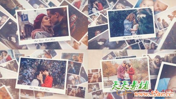 AE模板-回忆照片相册片头 Photo Memories Slideshow-天天素材网