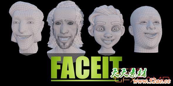 Blender手机面部动作捕捉插件 Faceit V1.5.6 For Blender 2.8+-天天素材网