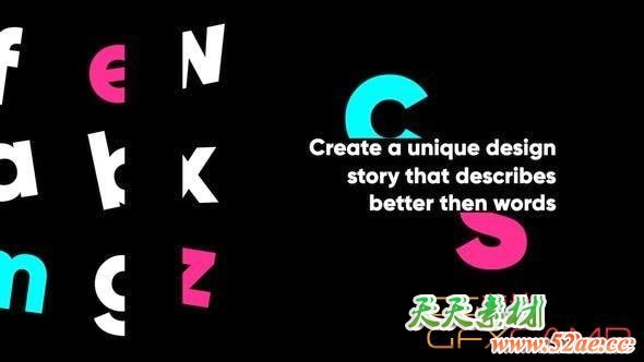 FCPX插件-创意文字图片视频排版动画 Creative Typography-天天素材网