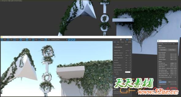3DS MAX藤蔓生长插件 Gtools Ivy Generator 0.76 3ds Max 2018 – 2021-天天素材网