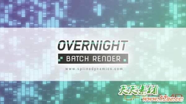 3DS MAX批量渲染插件 Overnight Batch Render v1.12 for 3ds Max 2015-2022-天天素材网