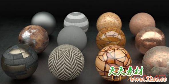 23组3DS MAX Iray渲染器材质预设 Iray Material Libraries for 3ds Max-天天素材网