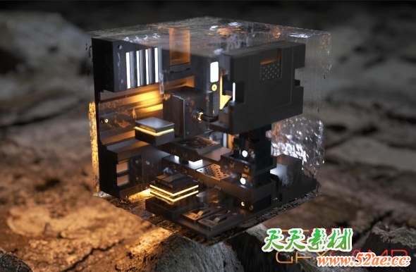 C4D多边形模型布尔插件 TGS MeshBoolean v1.8 For Cinema 4D R17-R25 Win/Mac-天天素材网