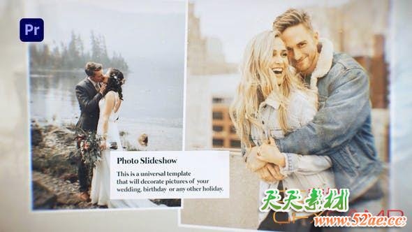 PR预设-美好浪漫回忆婚礼照片相册片头 Lovely Slideshow – Photo Slideshow-天天素材网