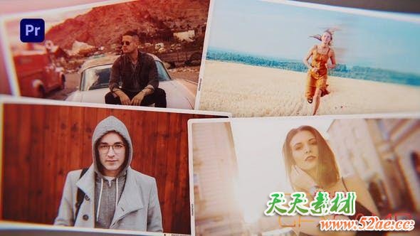 PR预设-梦幻美好回忆照片相册片头 Elegant Photo Slideshow-天天素材网