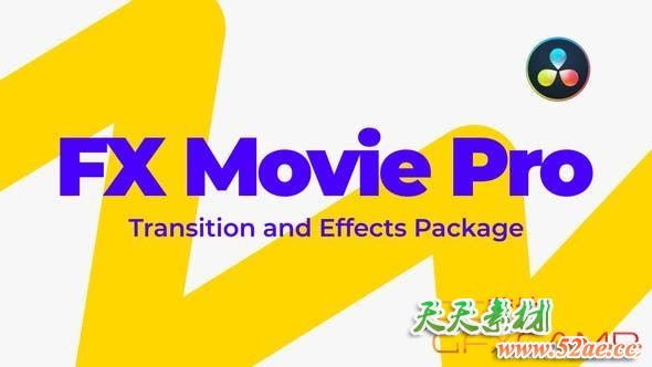 达芬奇转场视频叠加特效音效调色LUT素材包 DaVinci Resolve Transition and Effects Package-天天素材网