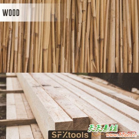 木头碰撞无损音效 SFXtools – Wood-天天素材网