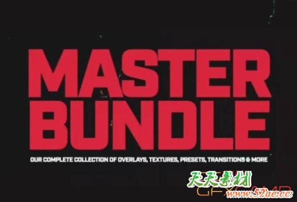 复古边框视频叠加调色预设素材包 Creative Assets MASTER BUNDLE V2-天天素材网