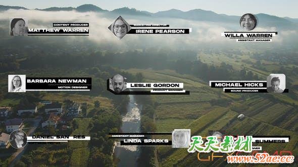 PR预设-图片文字人名字幕条动画 Photo Lower Thirds-天天素材网