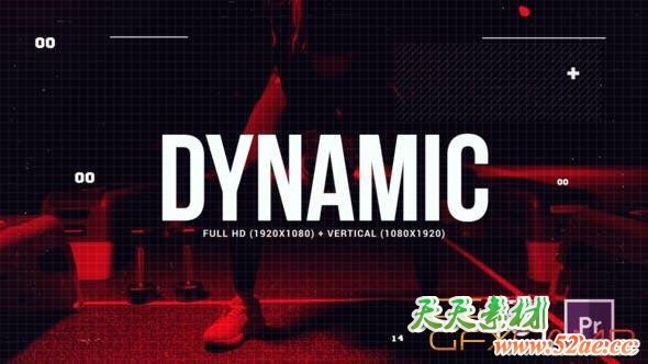 PR模板-时尚动感视频包装片头 Dynamic Trap Opener-天天素材网