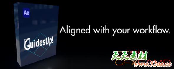 AE常用网格参考线生成脚本 Aescripts GuidesUp V2.2.3 + 使用教程-天天素材网
