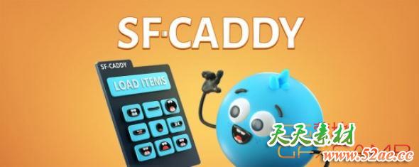 MG卡通人物肢体部位管理替换动画脚本 Aescripts SF Caddy v2.8.4 + 使用教程-天天素材网