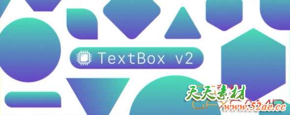 图形遮罩文字标题动画AE插件 Aescripts TextBox 2 v1.2.4 Win/Mac + 使用教程-天天素材网