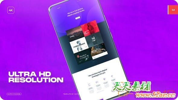 AE模板-时尚安卓手机APP包装宣传片头 Android Mockup – Package 03-天天素材网