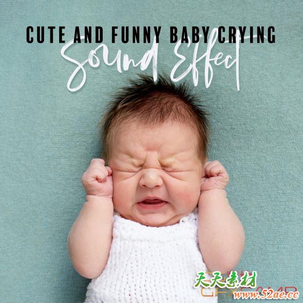 婴儿哭声无损音效 Sound Effects Zone – Cute and Funny Baby Crying Sound Effect-天天素材网