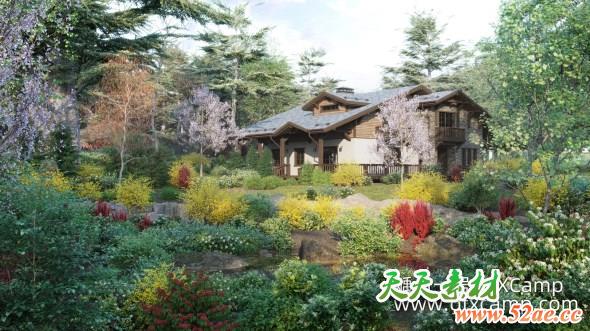 法国花园植物灌木3D模型 Globe Plants – Bundle 28 – French Home & Garden (3DS MAX格式)-天天素材网