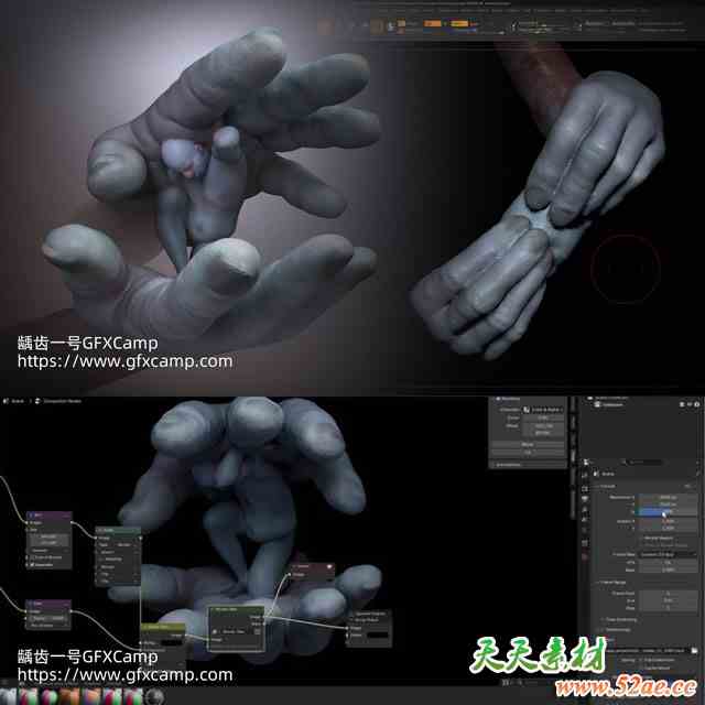 ZBrush Maya粘土逐帧定格建模绑定动画渲染教程 中文/英文字幕-天天素材网