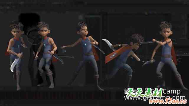 Maya+Unity概念设计游戏动画教程 Game Animation From Concept to Unity-天天素材网